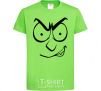 Kids T-shirt Smiley's angry orchid-green фото