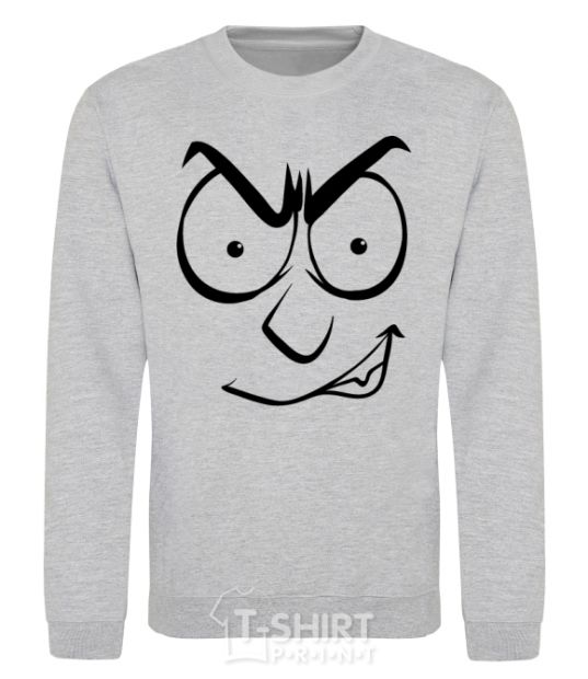 Sweatshirt Smiley's angry sport-grey фото