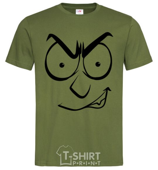 Men's T-Shirt Smiley's angry millennial-khaki фото