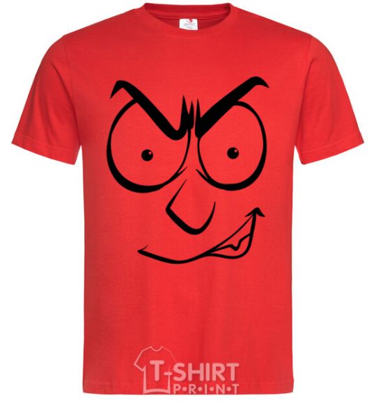 Men's T-Shirt Smiley's angry red фото
