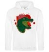 Men`s hoodie Crocodile swag White фото