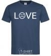 Мужская футболка Love sad Темно-синий фото