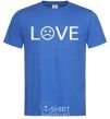 Мужская футболка Love sad Ярко-синий фото