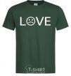 Мужская футболка Love sad Темно-зеленый фото