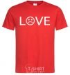 Мужская футболка Love sad Красный фото