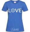 Women's T-shirt Love sad royal-blue фото