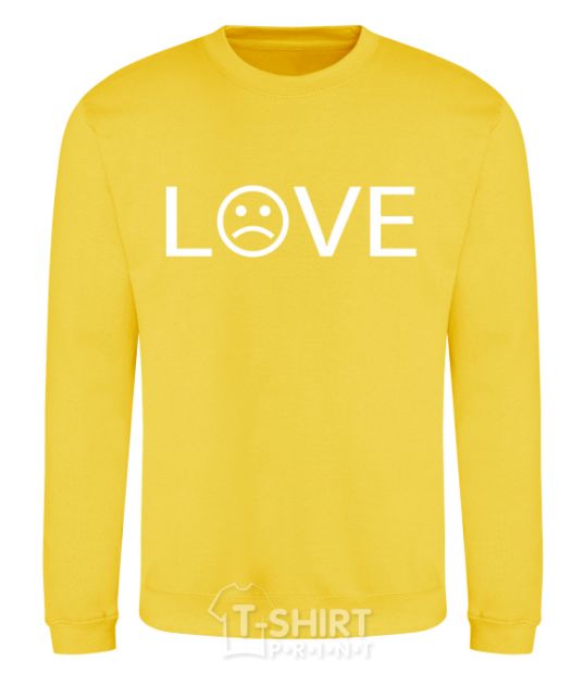 Sweatshirt Love sad yellow фото