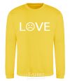 Sweatshirt Love sad yellow фото