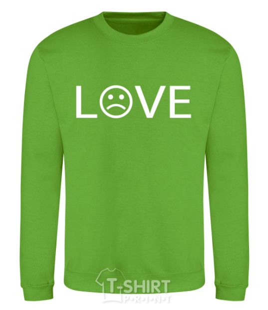 Sweatshirt Love sad orchid-green фото