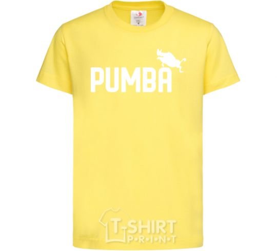 Kids T-shirt Pumba jump cornsilk фото