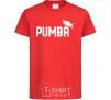 Kids T-shirt Pumba jump red фото