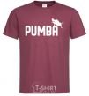 Men's T-Shirt Pumba jump burgundy фото