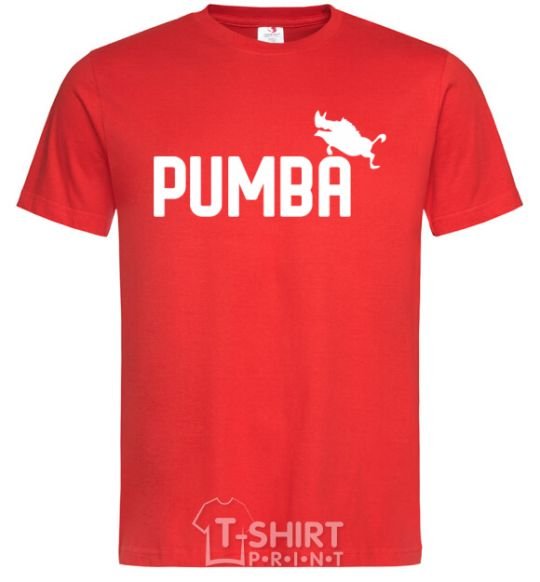 Men's T-Shirt Pumba jump red фото