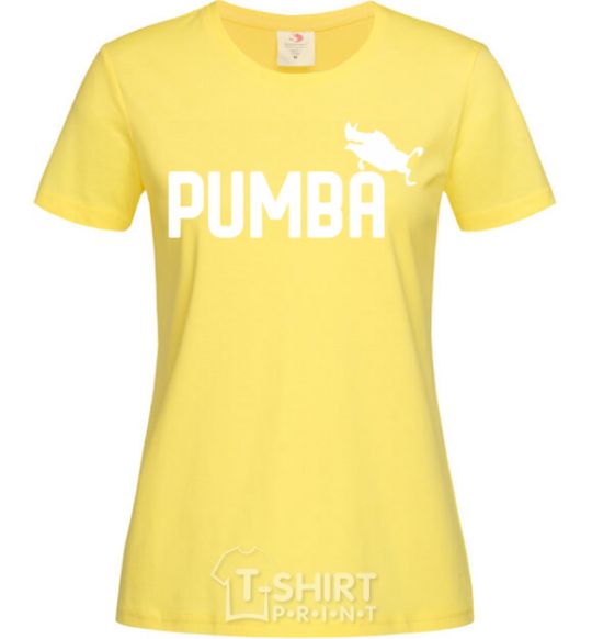 Women's T-shirt Pumba jump cornsilk фото