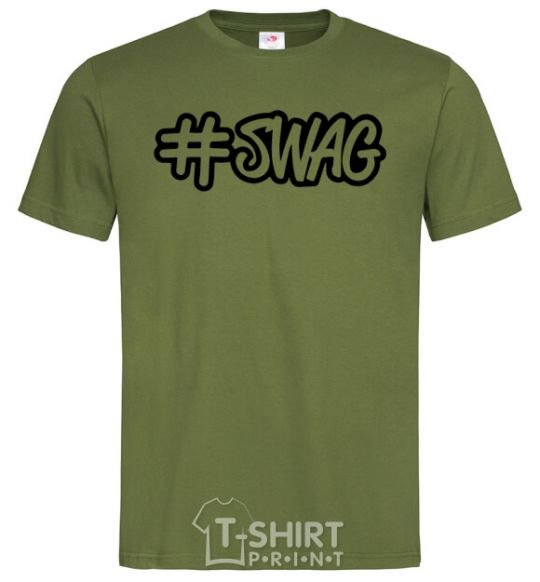 Men's T-Shirt Swag line millennial-khaki фото