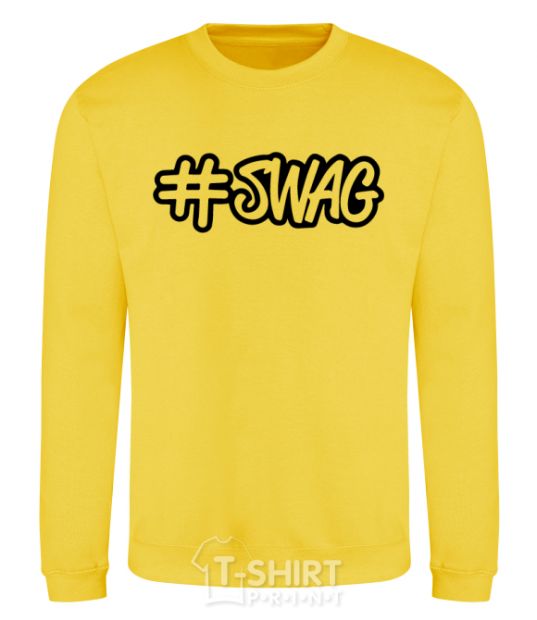 Sweatshirt Swag line yellow фото