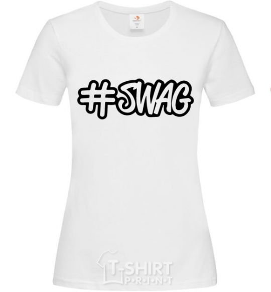 Women's T-shirt Swag line White фото