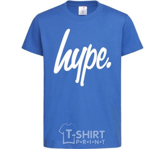 Детская футболка Hype word Ярко-синий фото