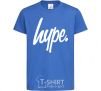 Kids T-shirt Hype word royal-blue фото