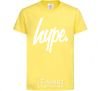 Kids T-shirt Hype word cornsilk фото