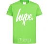 Kids T-shirt Hype word orchid-green фото