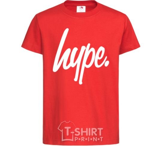 Kids T-shirt Hype word red фото