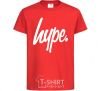 Kids T-shirt Hype word red фото