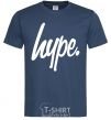 Мужская футболка Hype word Темно-синий фото