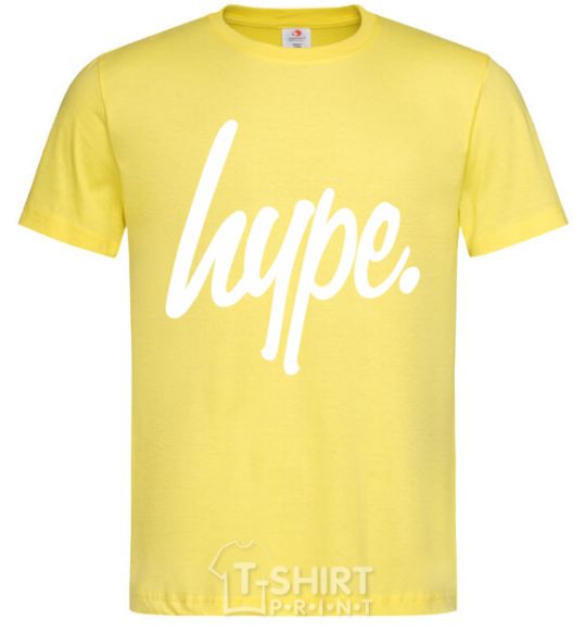 Мужская футболка Hype word Лимонный фото