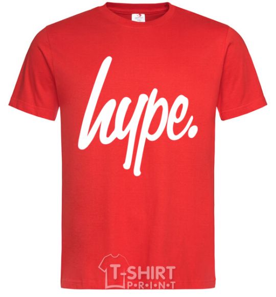 Мужская футболка Hype word Красный фото