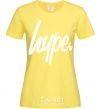 Women's T-shirt Hype word cornsilk фото