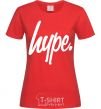 Женская футболка Hype word Красный фото