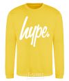 Sweatshirt Hype word yellow фото