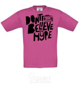 Kids T-shirt Don't believe the hype heliconia фото