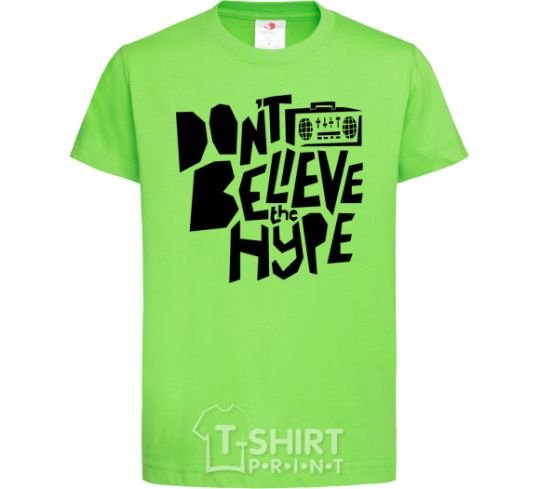 Kids T-shirt Don't believe the hype orchid-green фото
