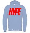 Men`s hoodie Hype sky-blue фото