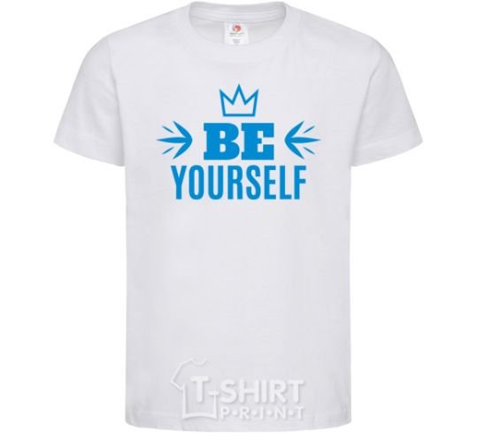 Kids T-shirt Be yourself White фото