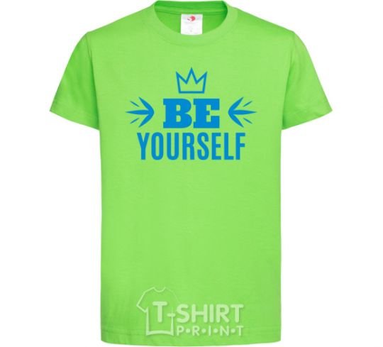 Kids T-shirt Be yourself orchid-green фото