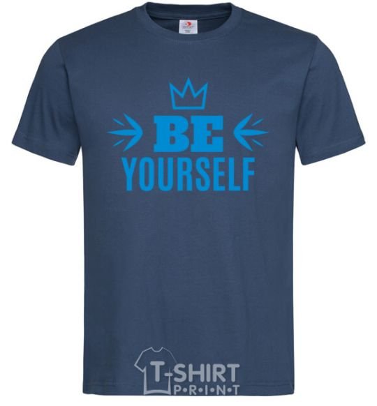 Men's T-Shirt Be yourself navy-blue фото