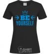 Женская футболка Be yourself Черный фото