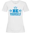 Женская футболка Be yourself Белый фото