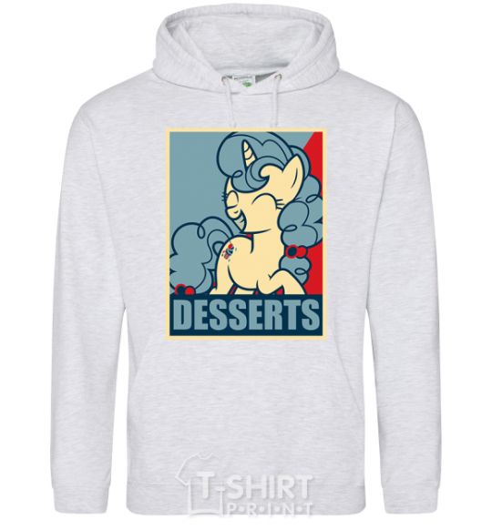 Men`s hoodie Desserts sport-grey фото
