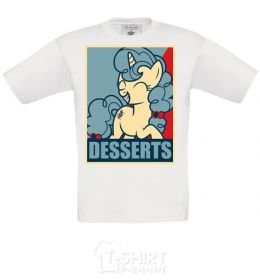 Kids T-shirt Desserts White фото