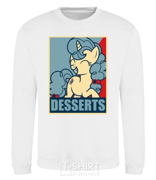 Sweatshirt Desserts White фото