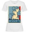 Женская футболка Desserts Белый фото
