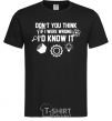Men's T-Shirt If i were wrong i'd know it black фото