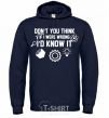 Men`s hoodie If i were wrong i'd know it navy-blue фото