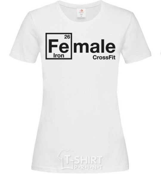 Women's T-shirt Iron crossfit White фото
