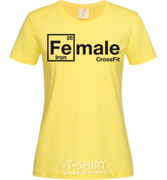 Women's T-shirt Iron crossfit cornsilk фото