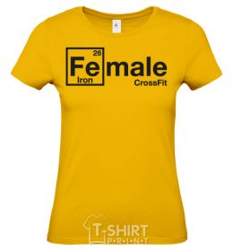 Women's T-shirt Iron crossfit cornsilk фото